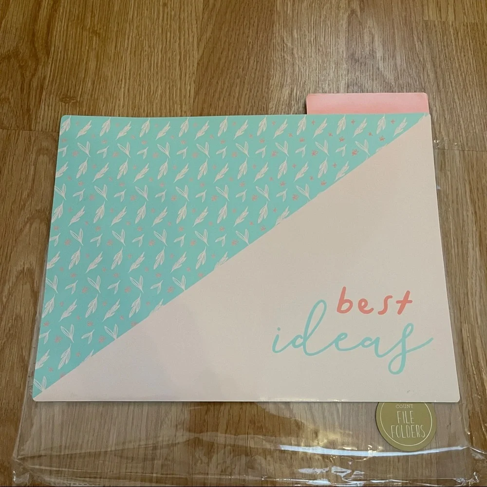 Decorative reversible Filing Folders (Set of 9)